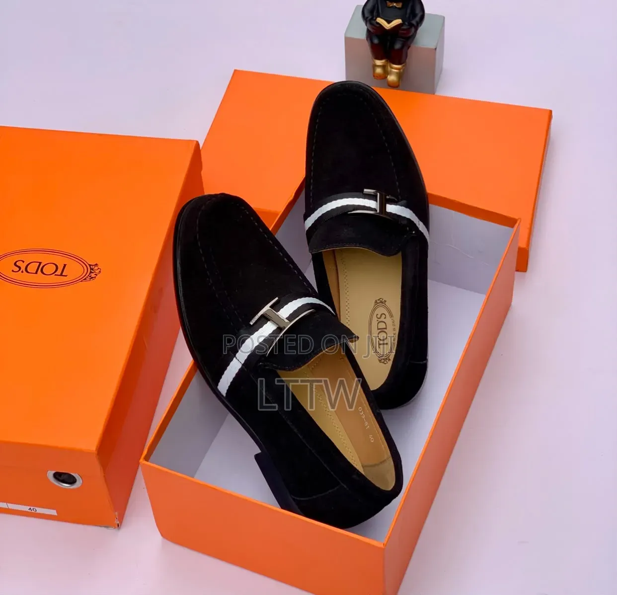 TOD'S Men’s Loafers | Premium Luxury Slip-on | Black & Navy Blue