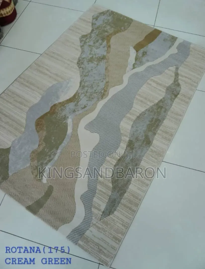 7x10fts Brown&cream Turkish Center Rugs