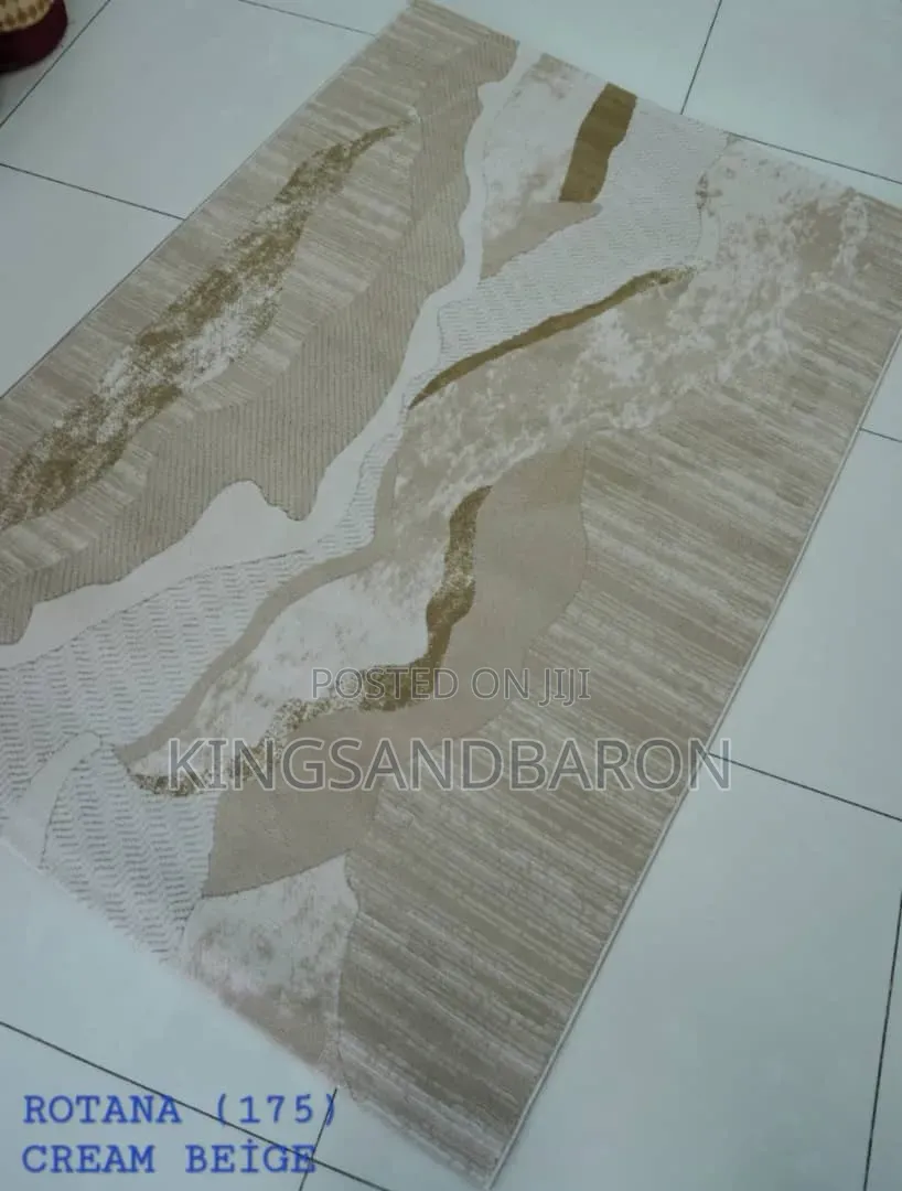 7x10fts Brown&cream Turkish Center Rugs