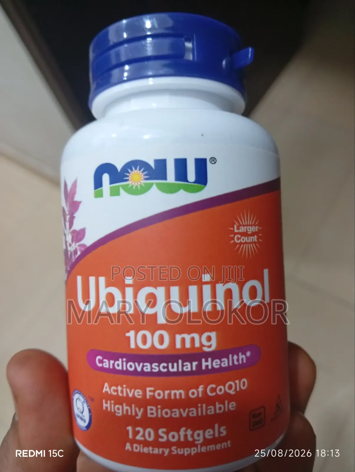Now Ubiquinol 100mg 120 Softgels