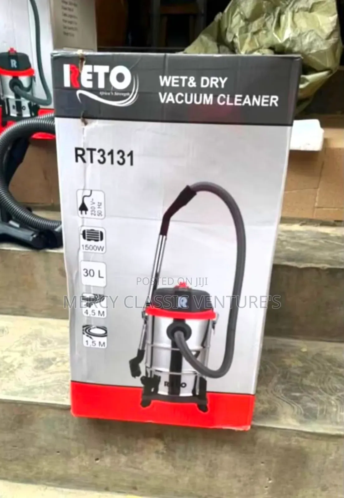 Reto 30L Car Vacuum Cleaner – Powerful Wet & Dry Vacuum