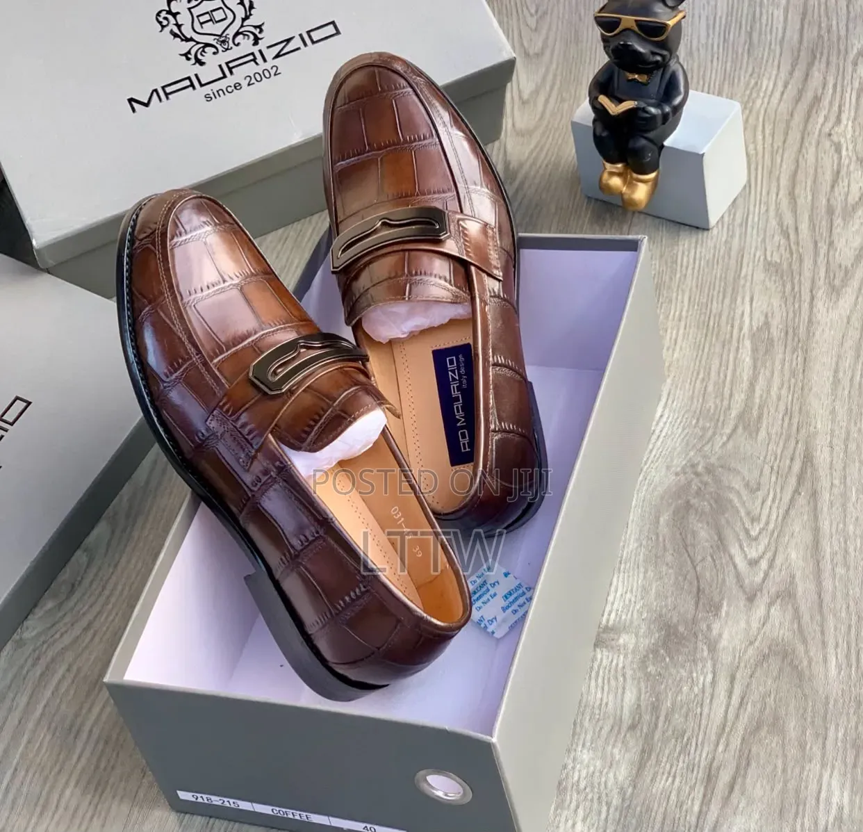 MAUZZI Men’s Loafers Premium Luxury Design Black & Cream  Since 2002