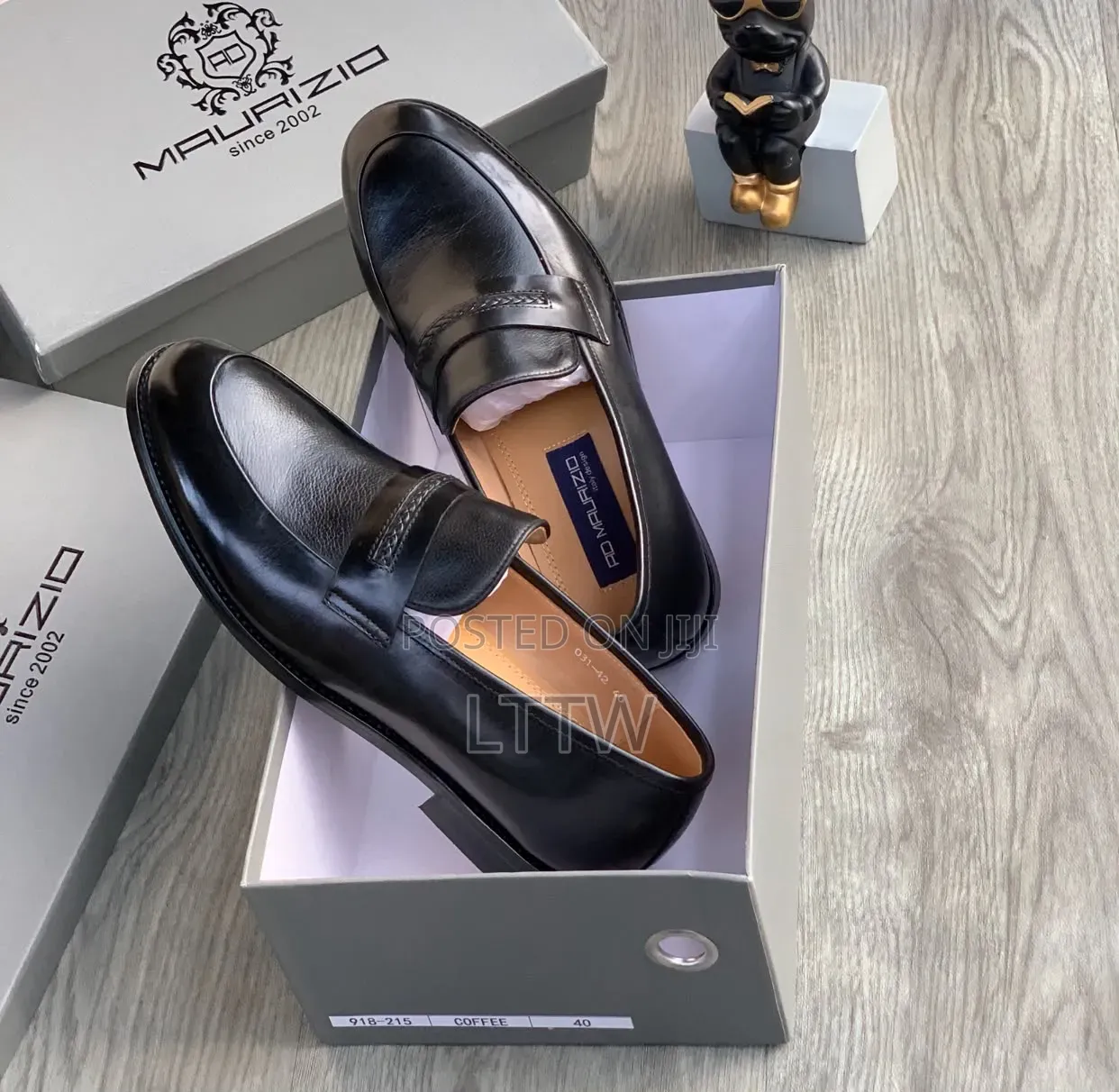 MAUZZI Men’s Loafers Premium Luxury Design Black & Cream  Since 2002