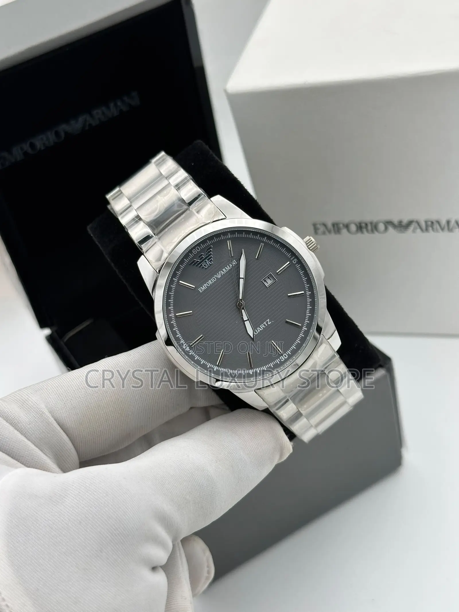 Emporio Armani Quality Men Chain Strap Wristwatch