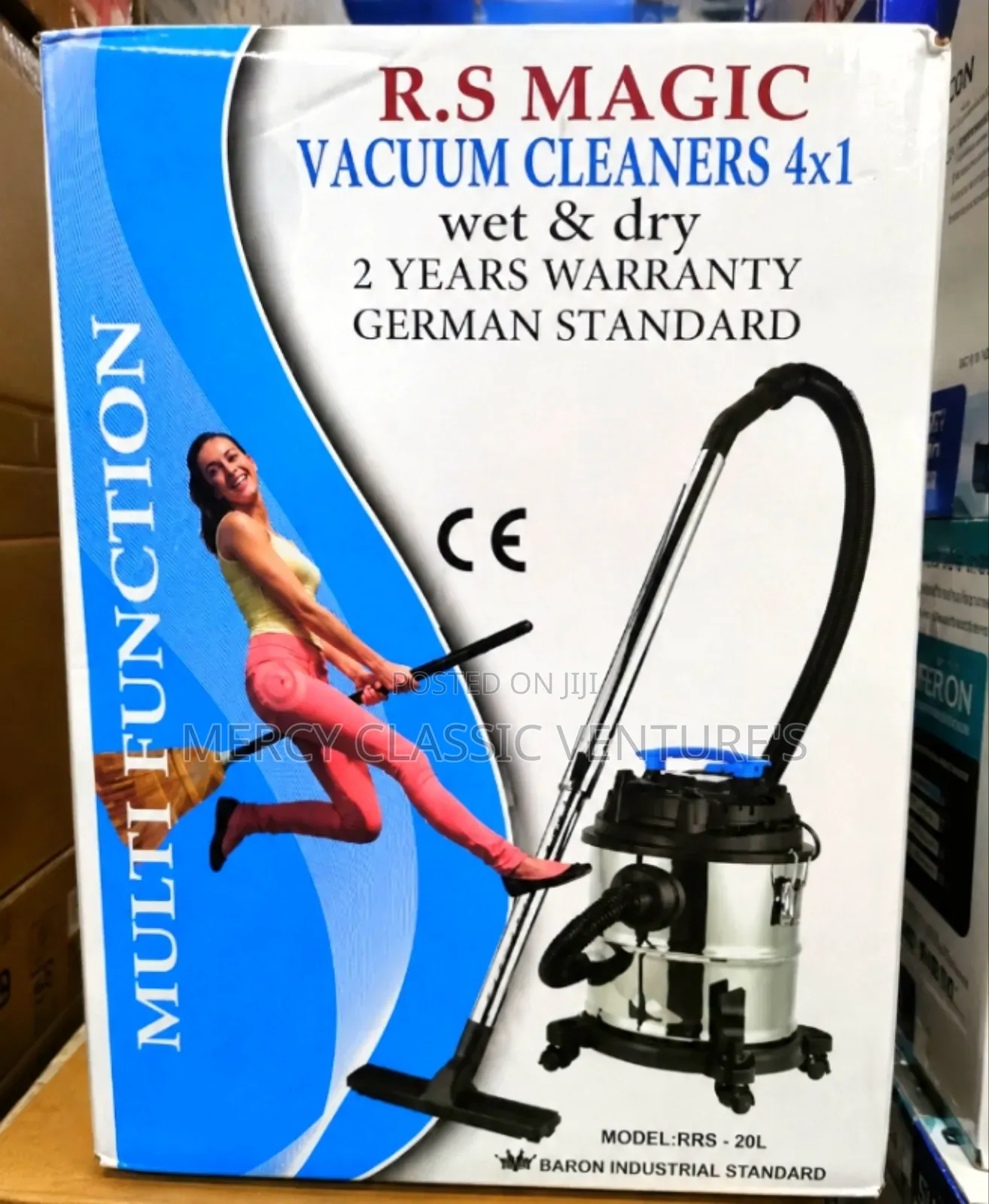 R.S Magic 20L Wet & Dry Vacuum Cleaner – 4×1