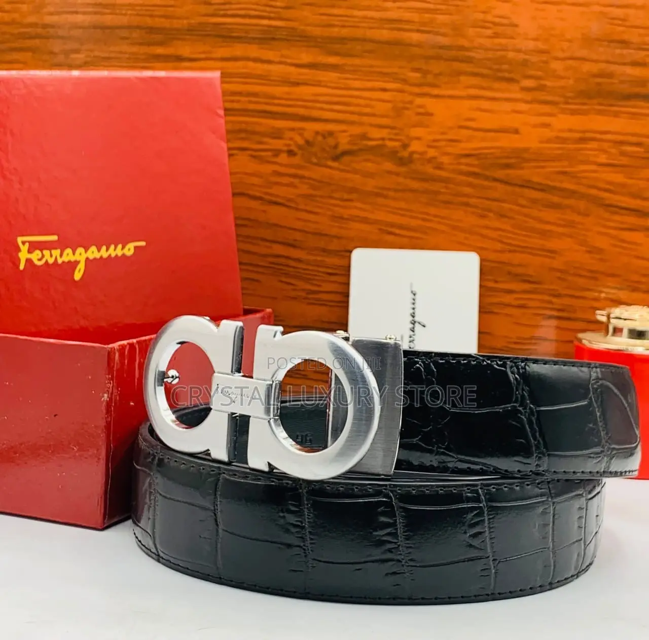 Salvatore Ferragamo Quality Luxury Men Genuine Leather Belt