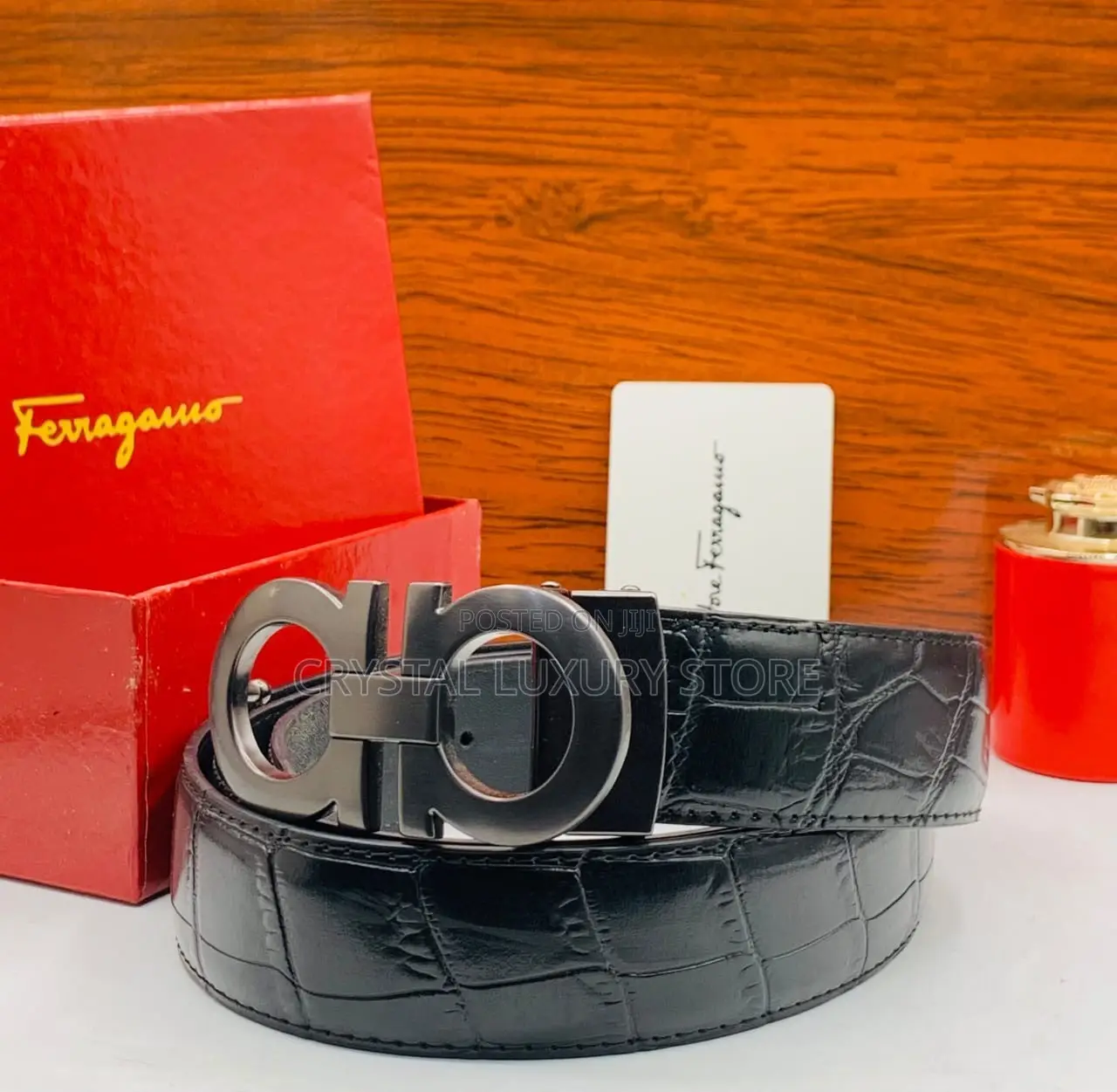 Salvatore Ferragamo Quality Luxury Men Genuine Leather Belt