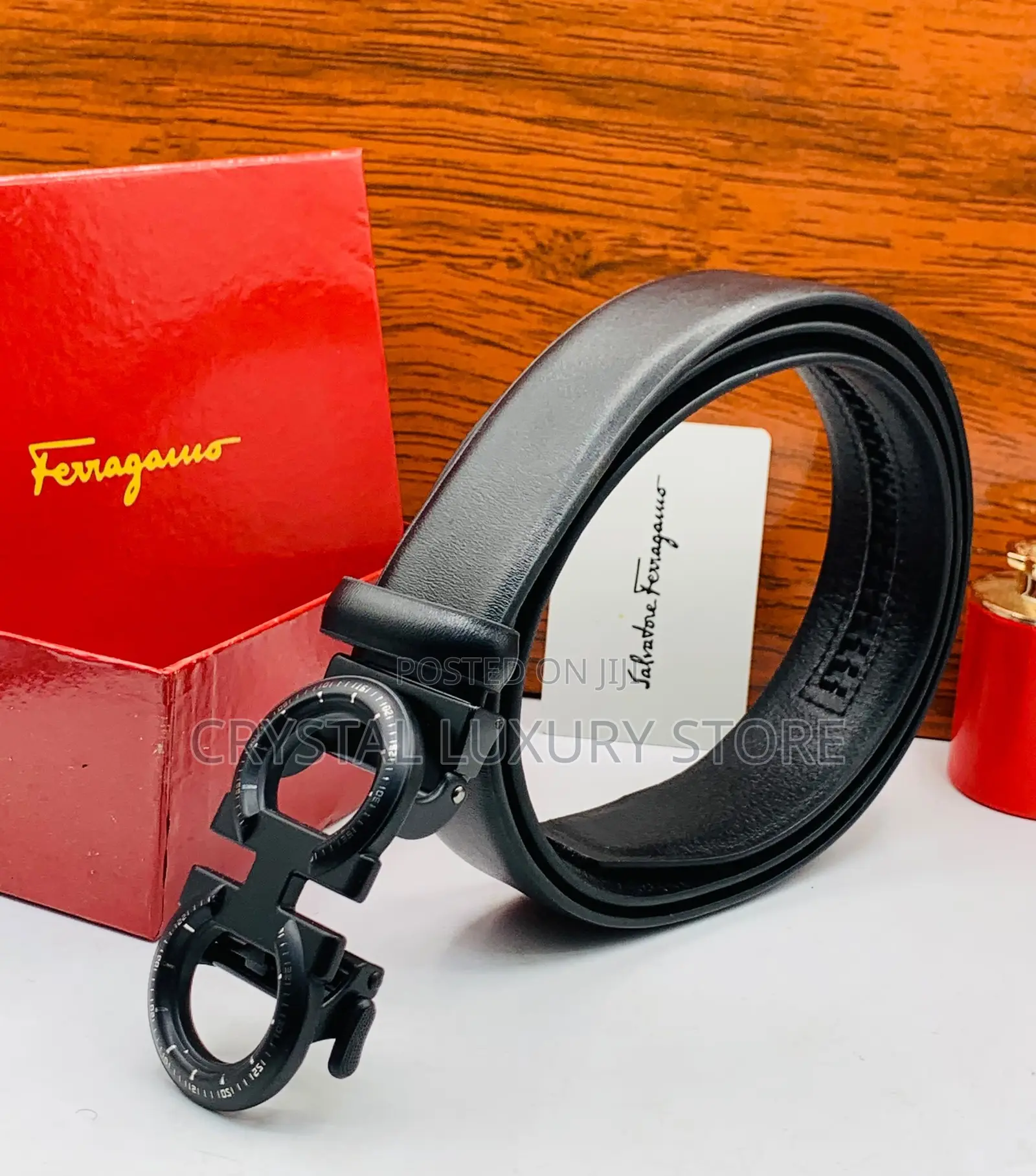 Salvatore Ferragamo Quality Luxury Men Genuine Leather Belt