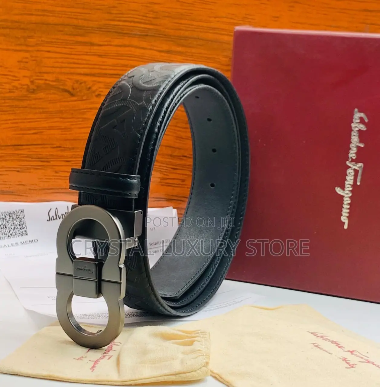 Salvatore Ferragamo Quality Luxury Men Genuine Belt