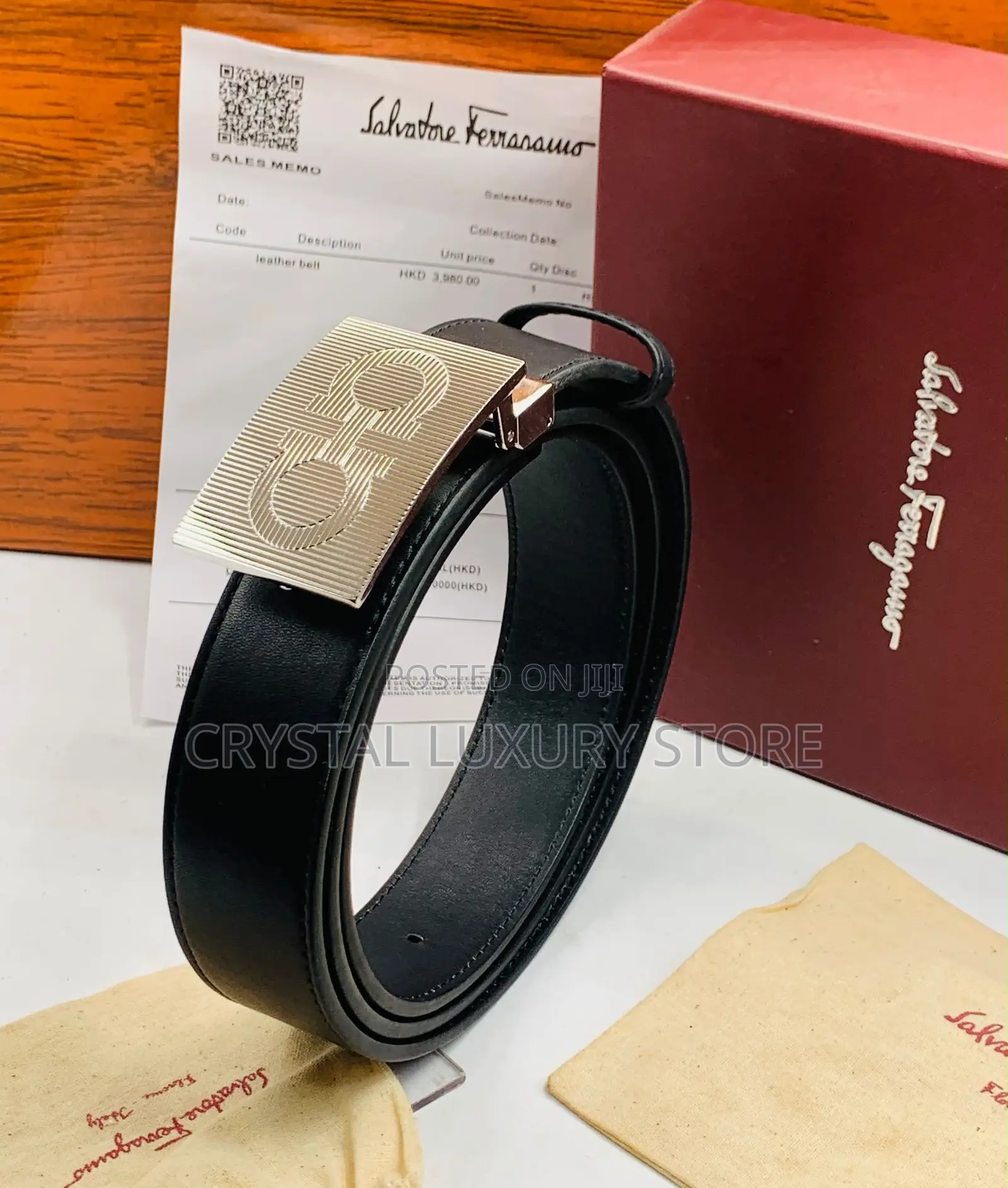 Salvatore Ferragamo Quality Luxury Men Genuine Belt
