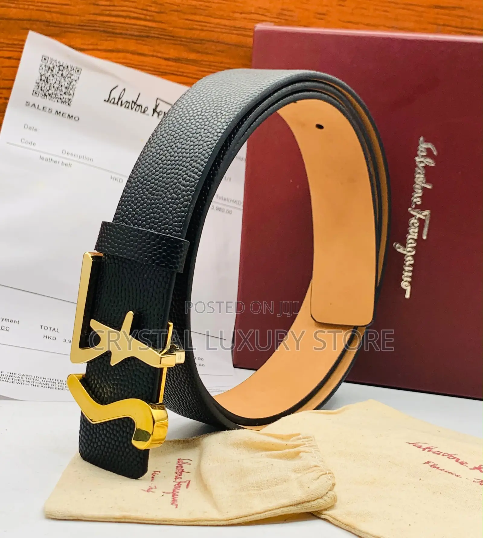 Salvatore Ferragamo Quality Luxury Men Genuine Belt