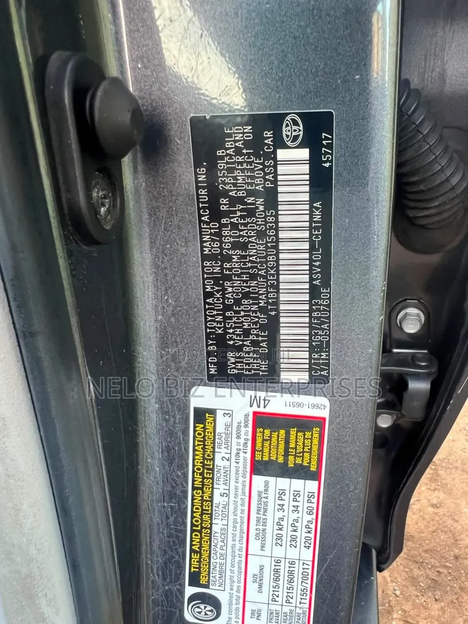 Toyota Camry 2011 Gray