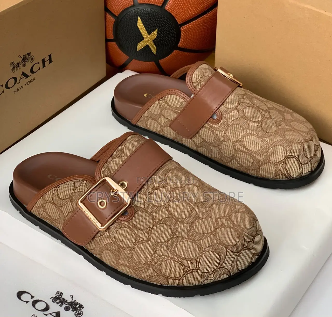 Coach Quality Luxury Men Authentic Half Shoe