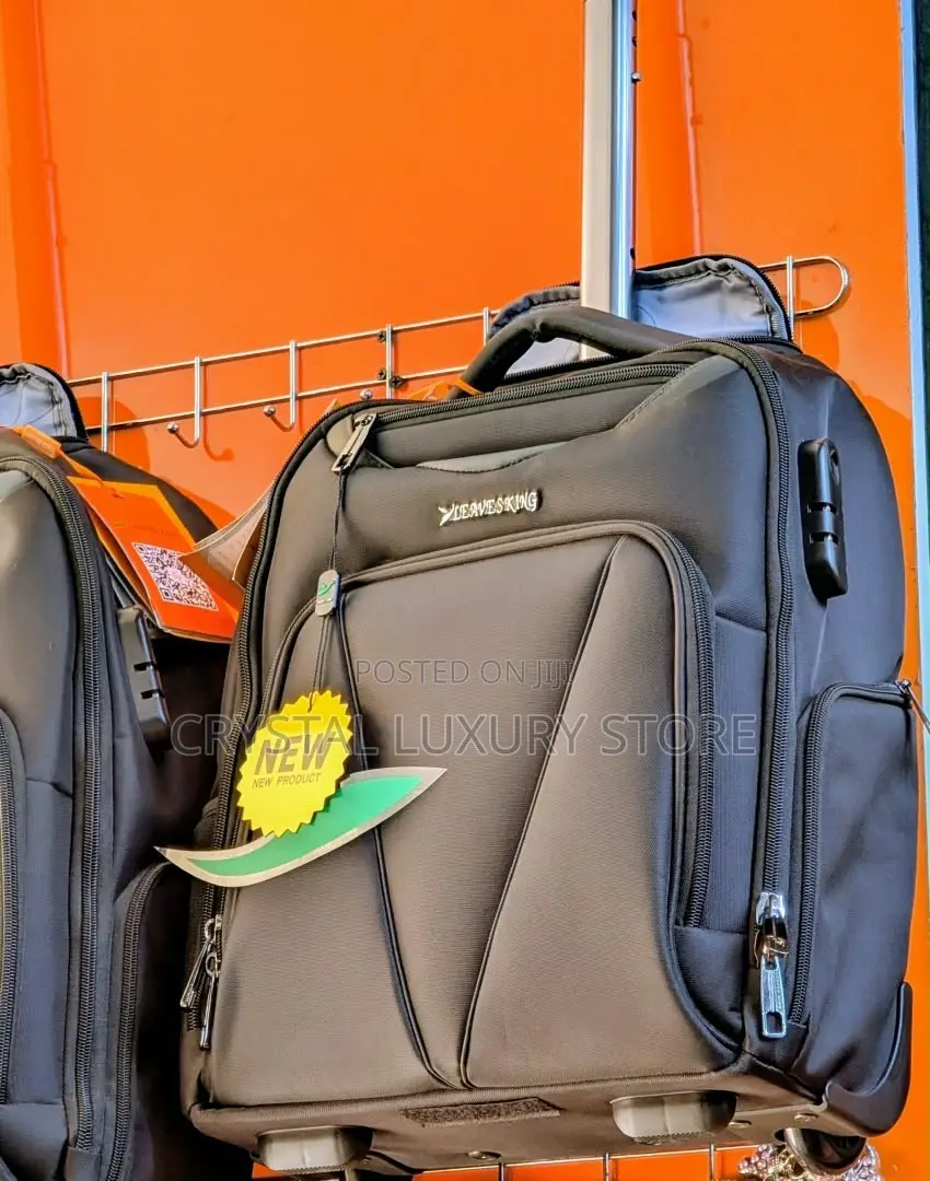 Leavesking High Quality Men Genuine Leather Backpack