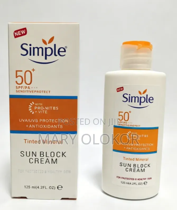 Simple SPF50+ Sun Block/Sunscreen