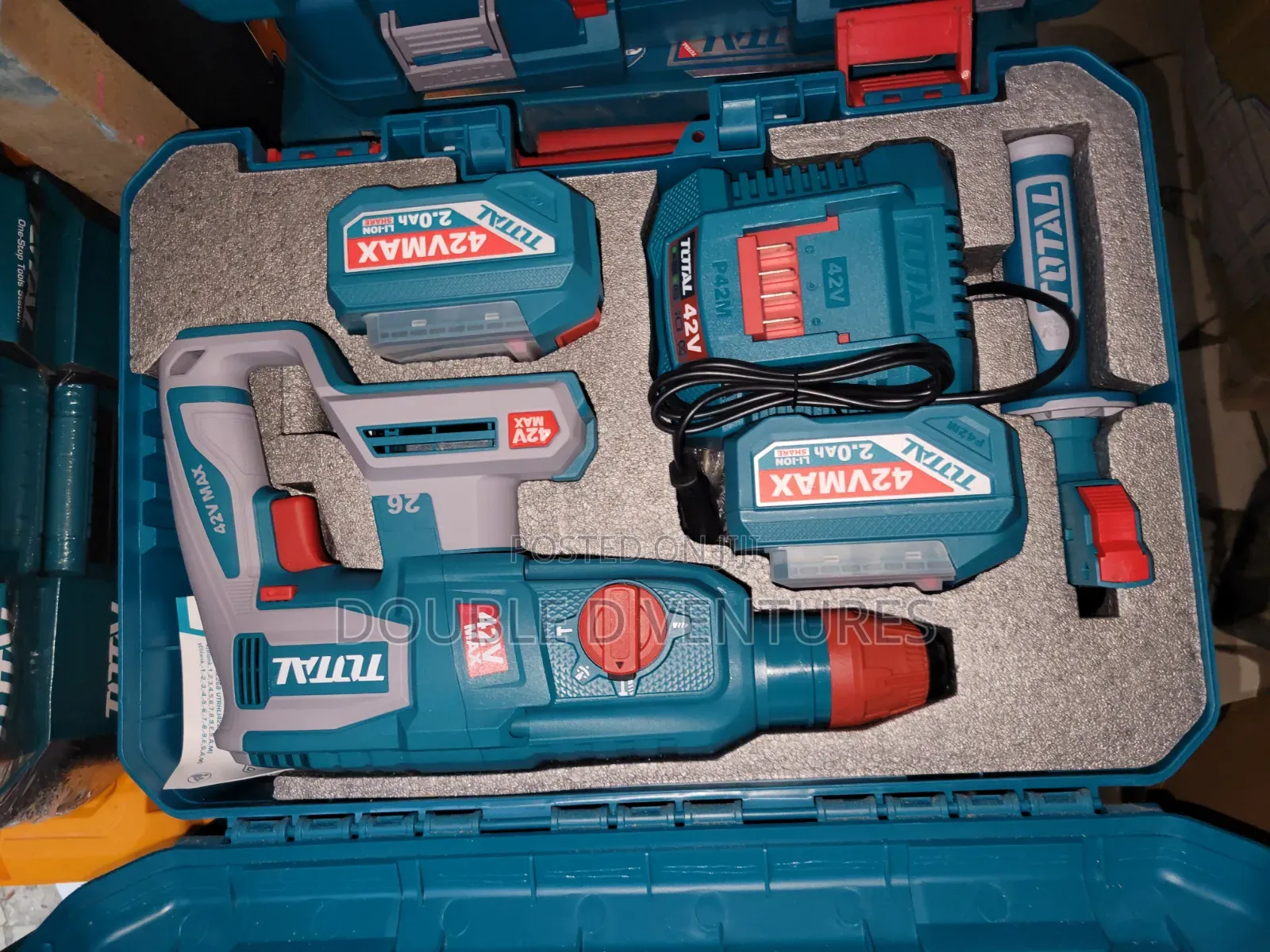 The Total 42V Max 26mm Cordless Brushless Rotary Hammer Drill