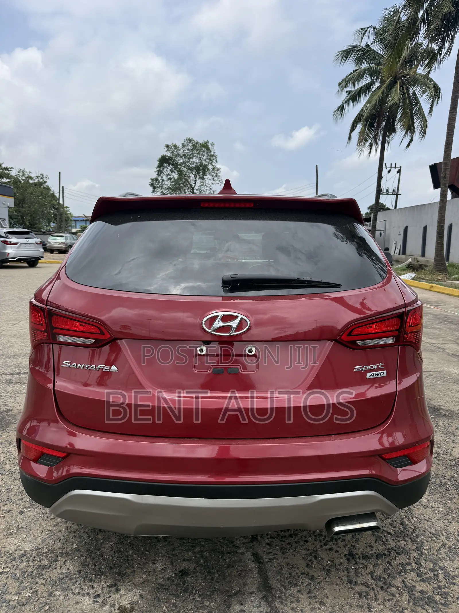 Hyundai Santa Fe SE AWD 2017 Burgundy