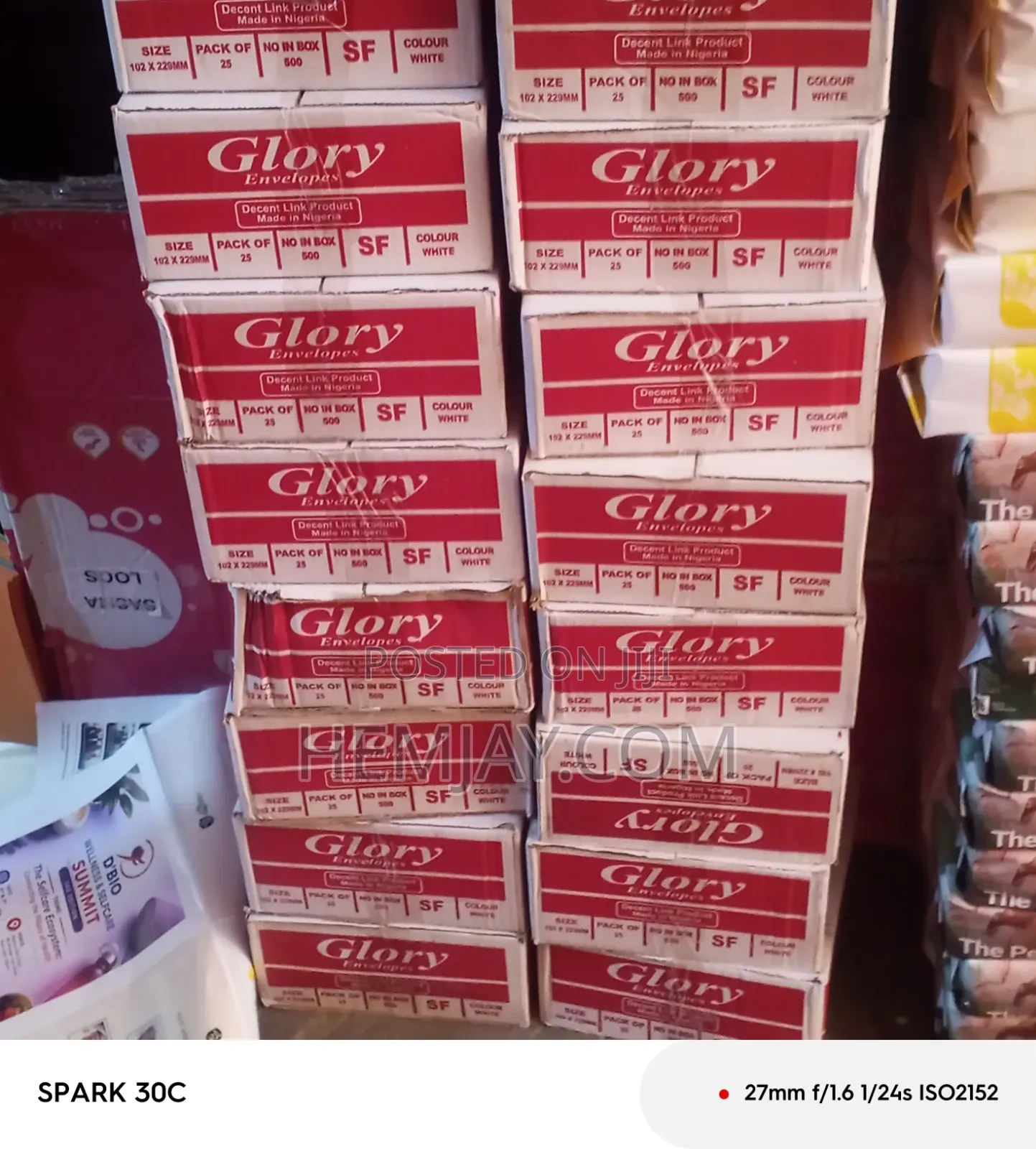 (500pcs) Carton of Quality White Envelopes