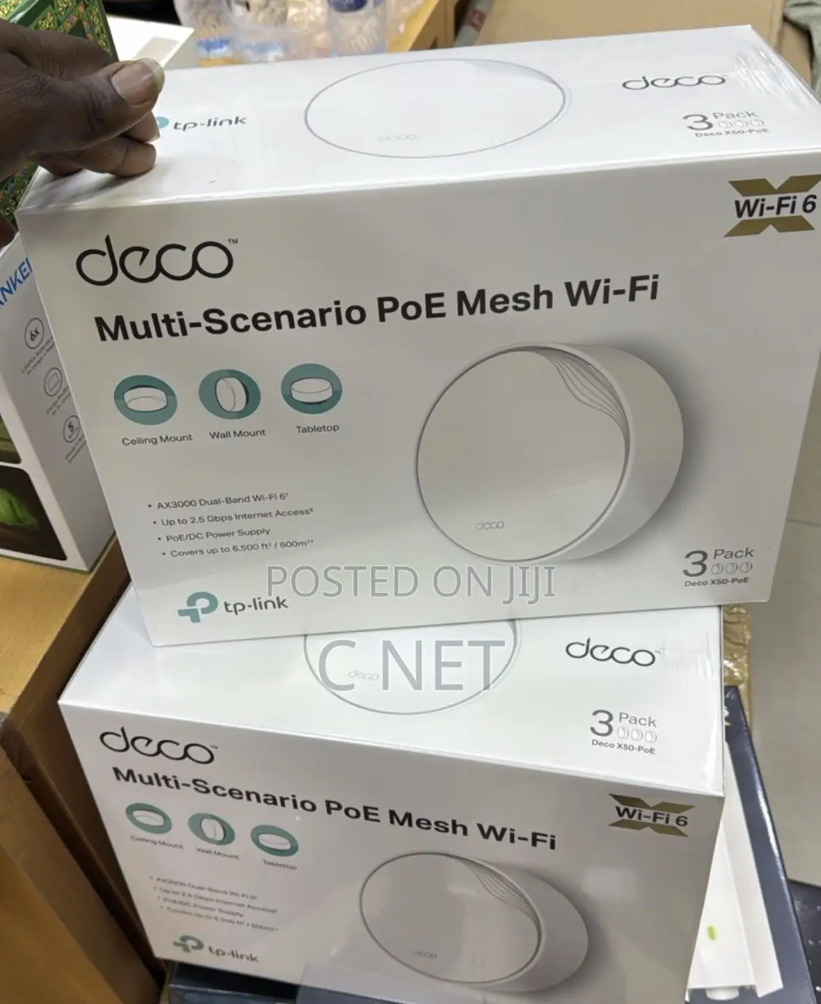 TP-Link Deco X50 3-Pack Wi-Fi 6 Mesh System,