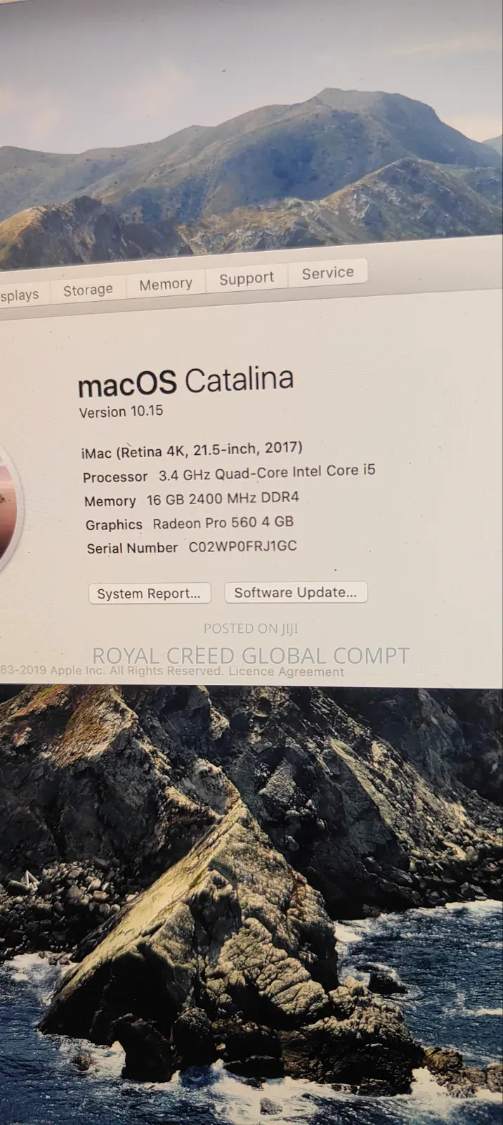 Desktop Computer Apple iMac 16GB Intel Core i5 SSD 256GB