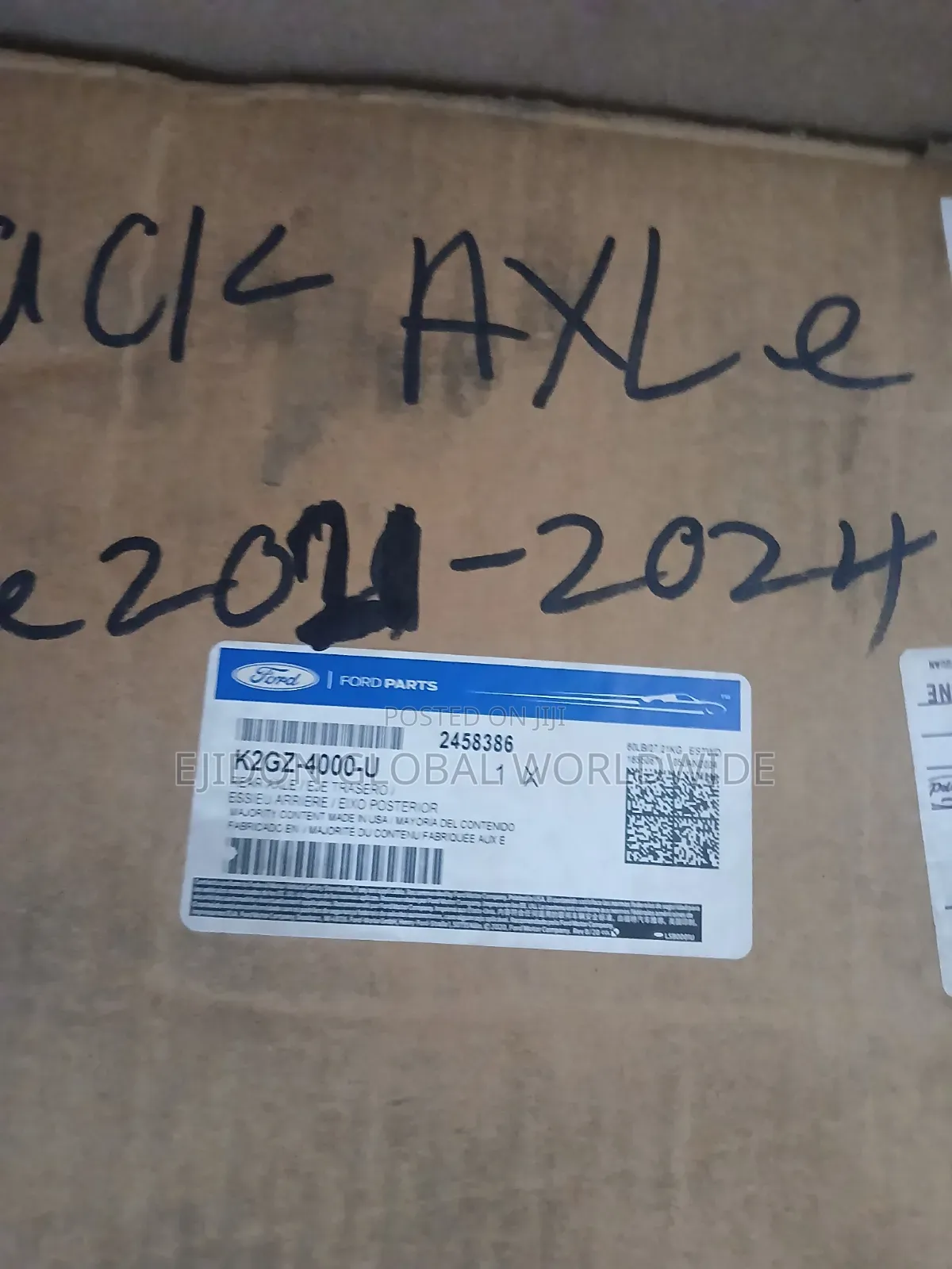 2.0l Back Axle Ford Edge Lincoln Nautilus 2019 2021 2022 2023 2024