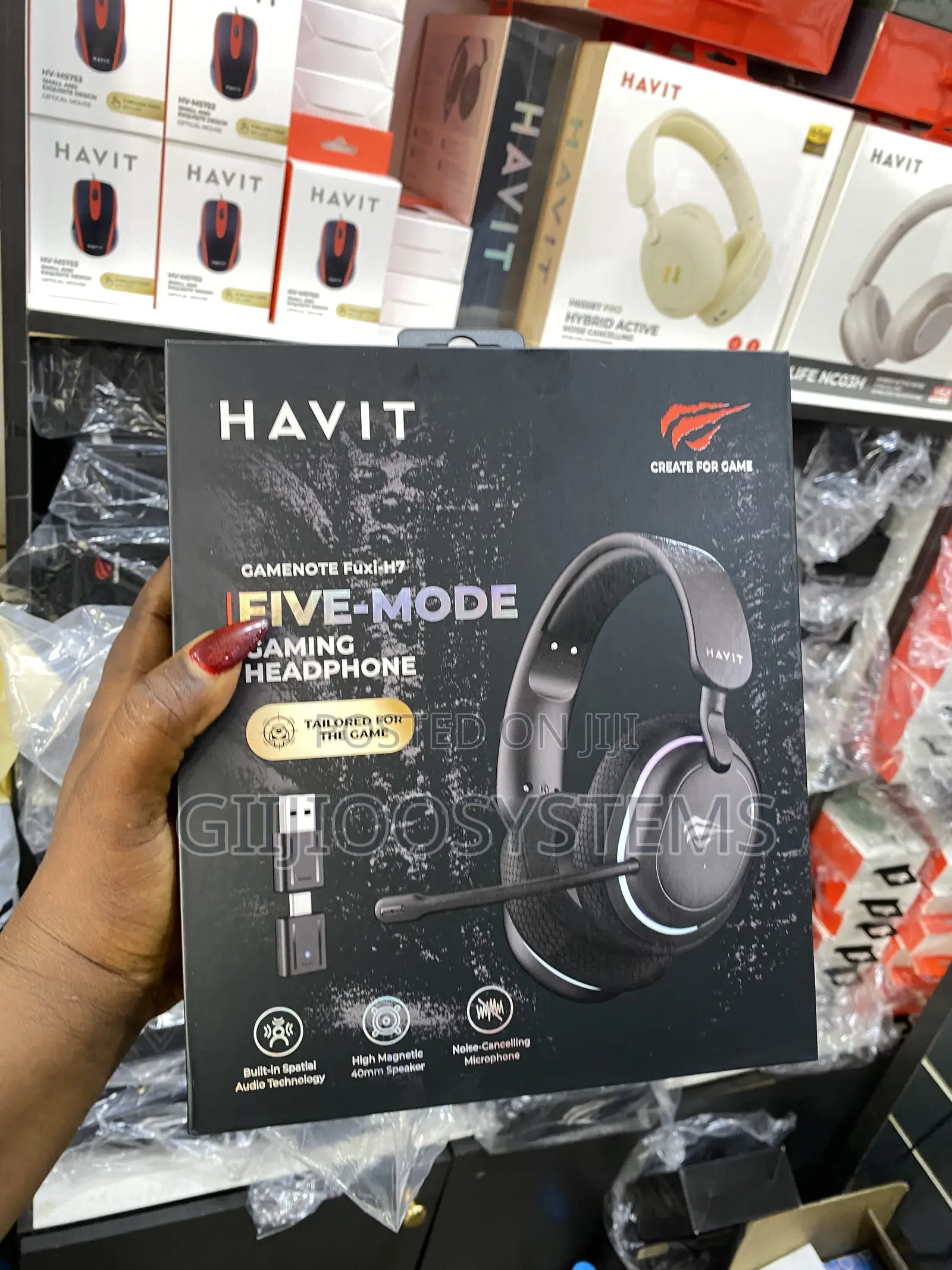 HAVIT FUXI H7 5 Modes Gaming Headset With Mic and RGB Light