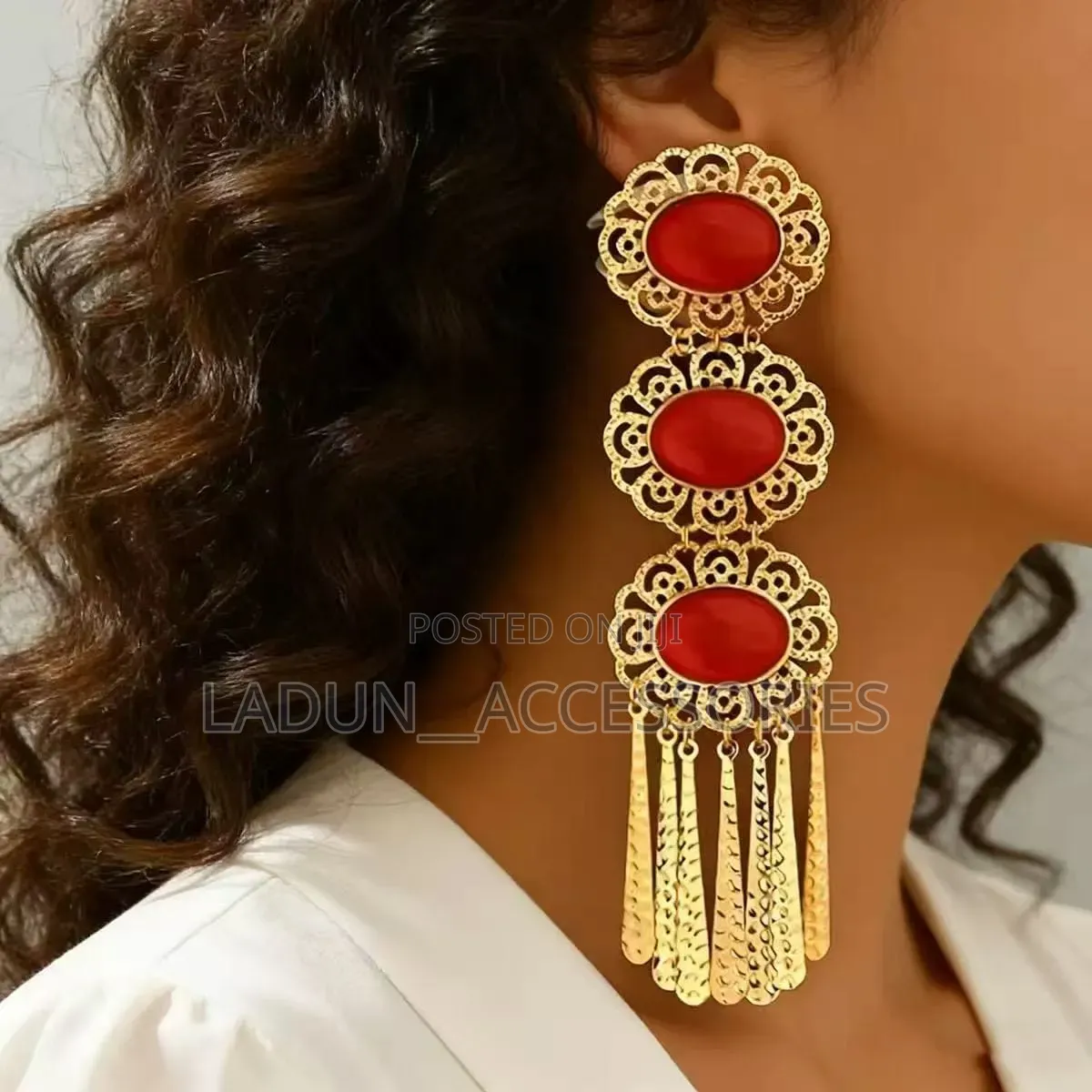 Gold Statement Earrings