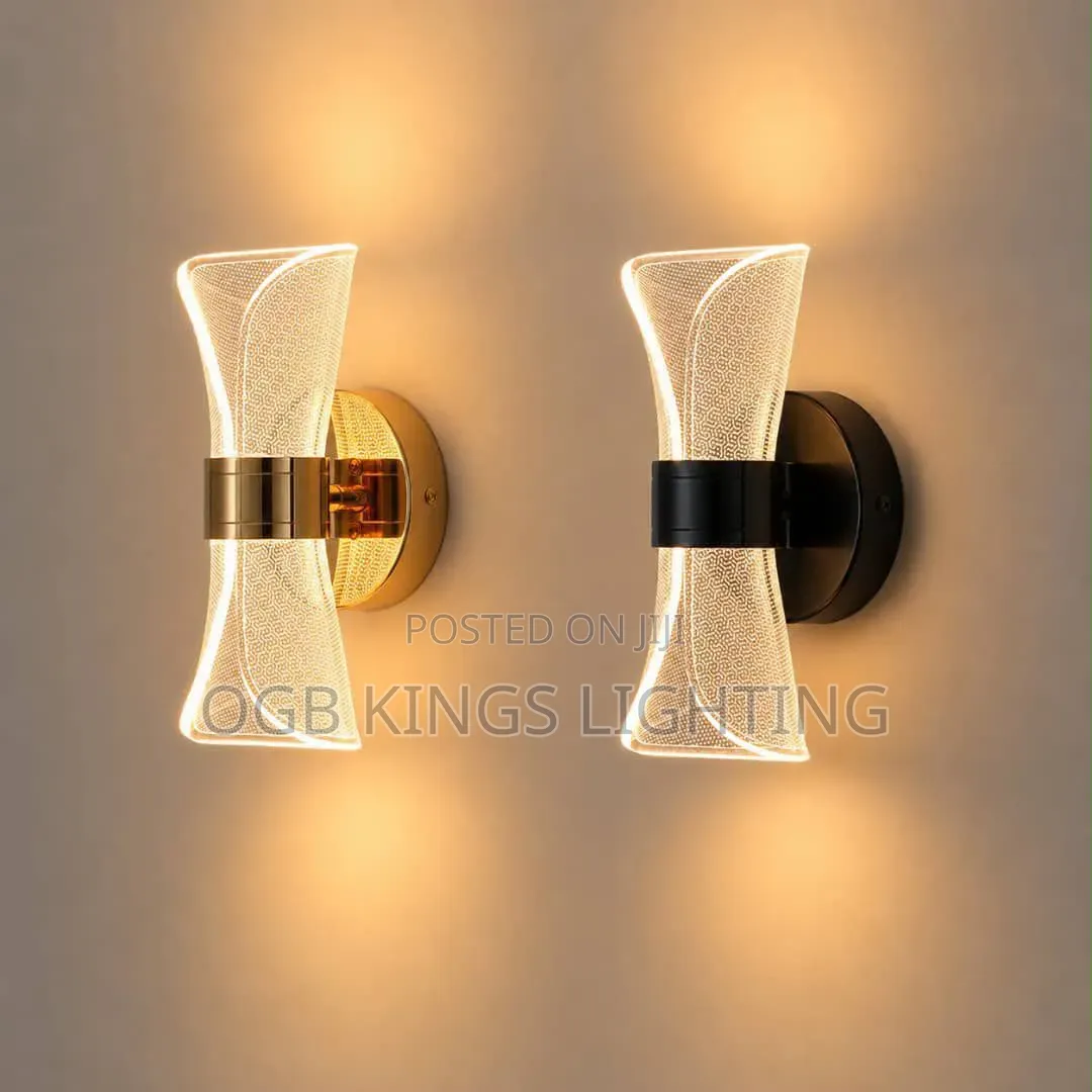 Led Black Gold Wall Light