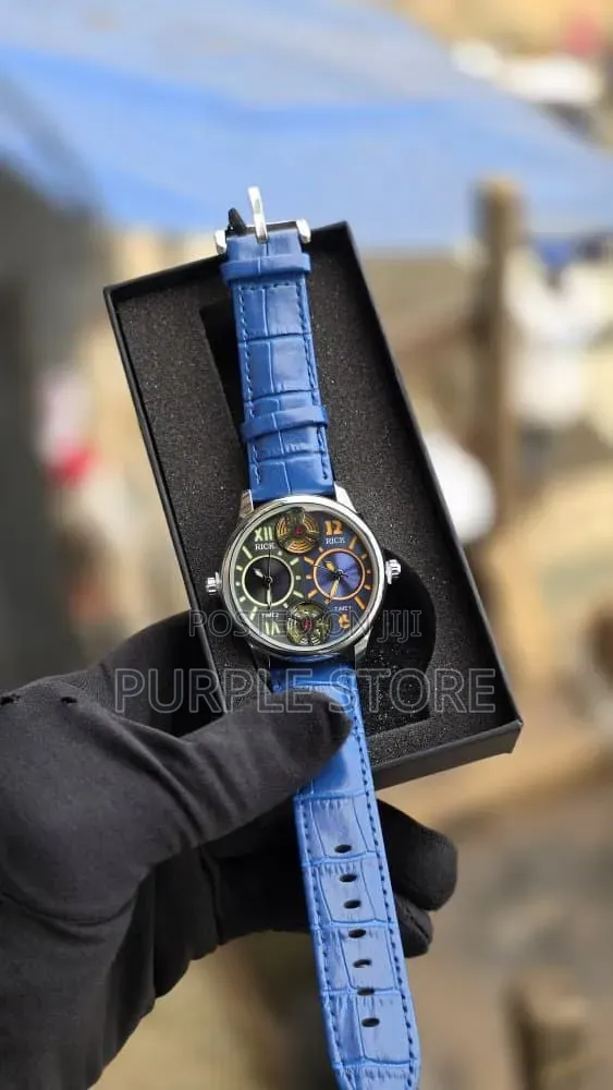 Rick Leather Dual Time Watch