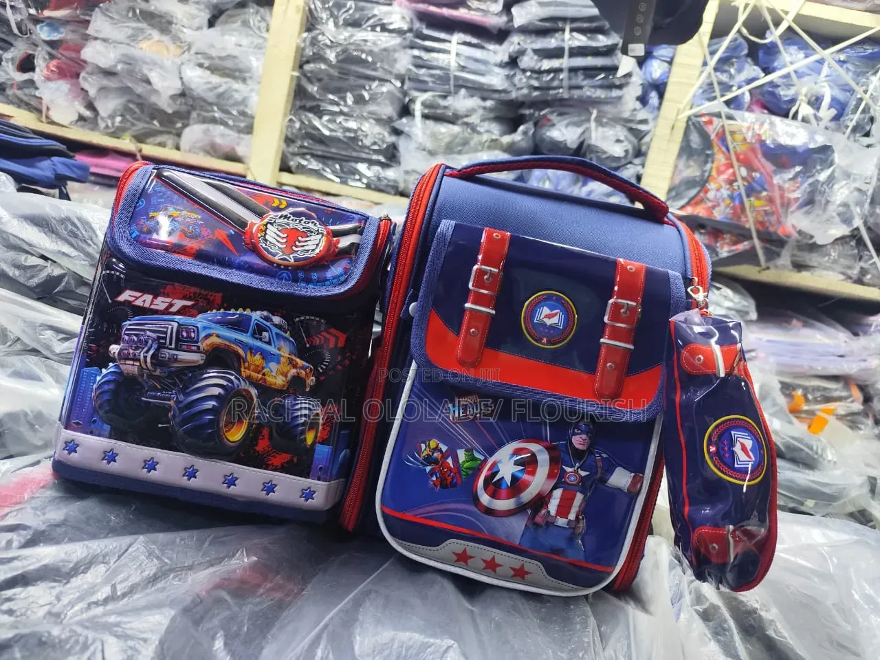 Back to School Children Bag and Lunch Bag