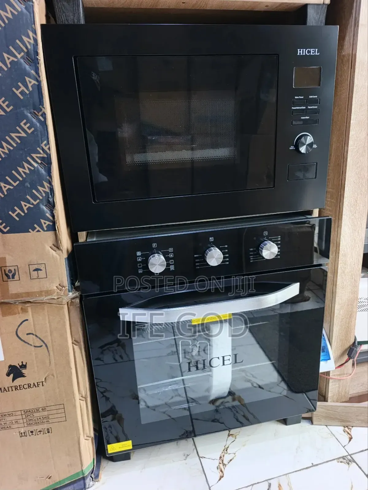 HICEL Built-in Gas & Electric Air Fryer Oven & Built-in Microwave 60CM