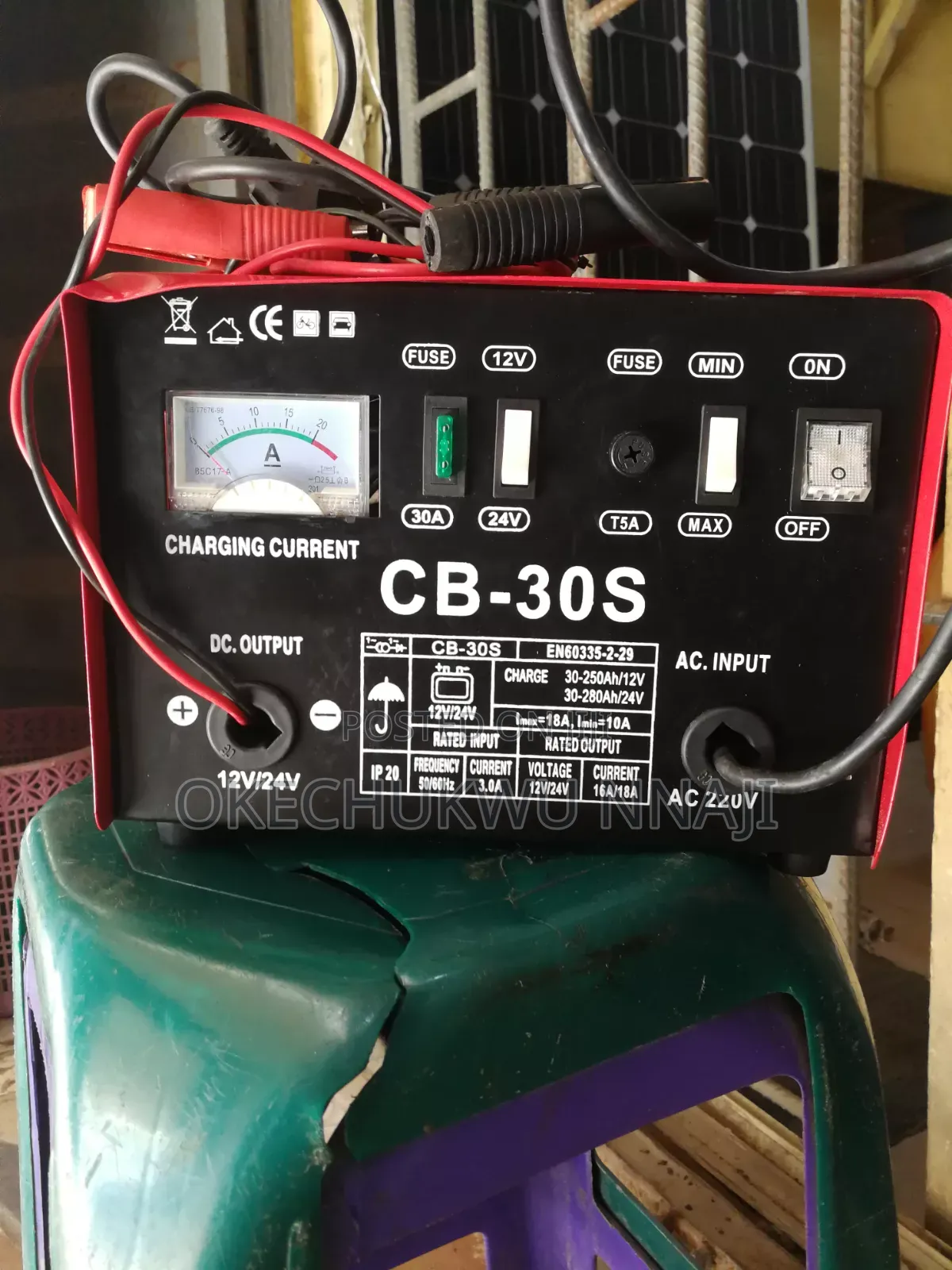 Car Motorcycle Battery Charger (12v-24v | 30-180 Ah) + Quick Charge