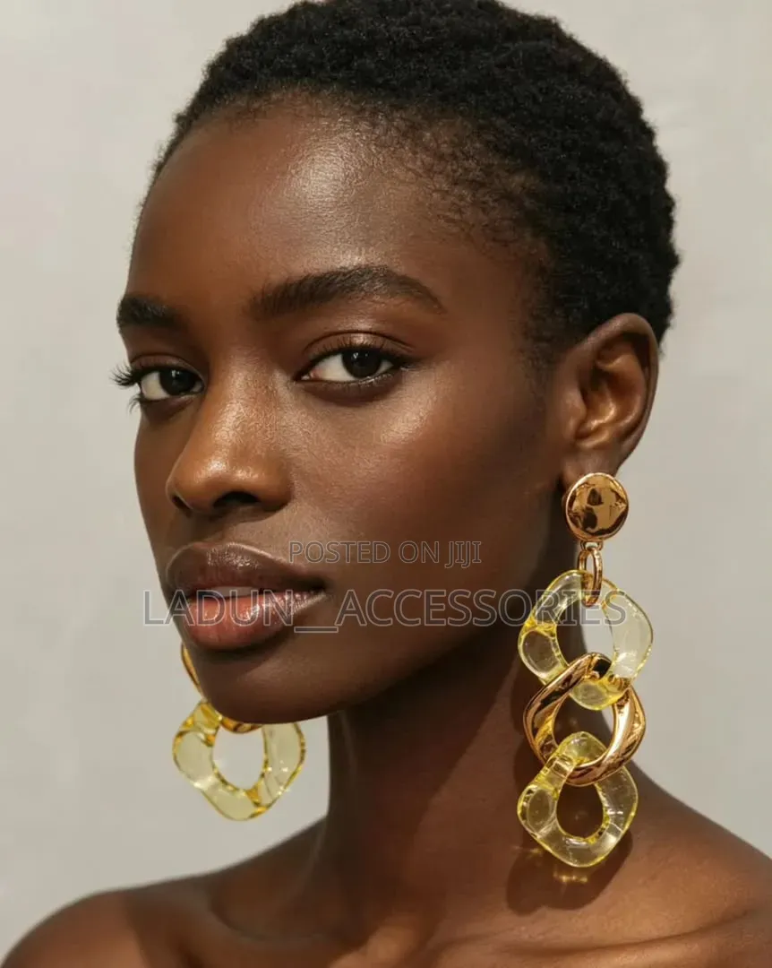 Geometric Twist Pendant Earrings