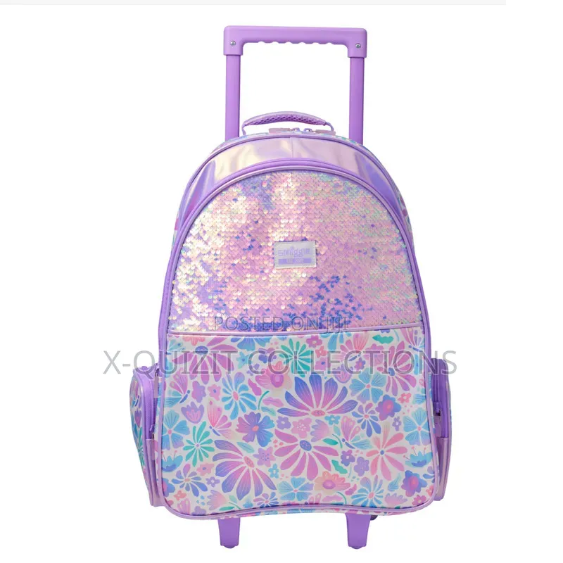 Smiggle 18-Inch Trolley Bag With Light Up Wheels
