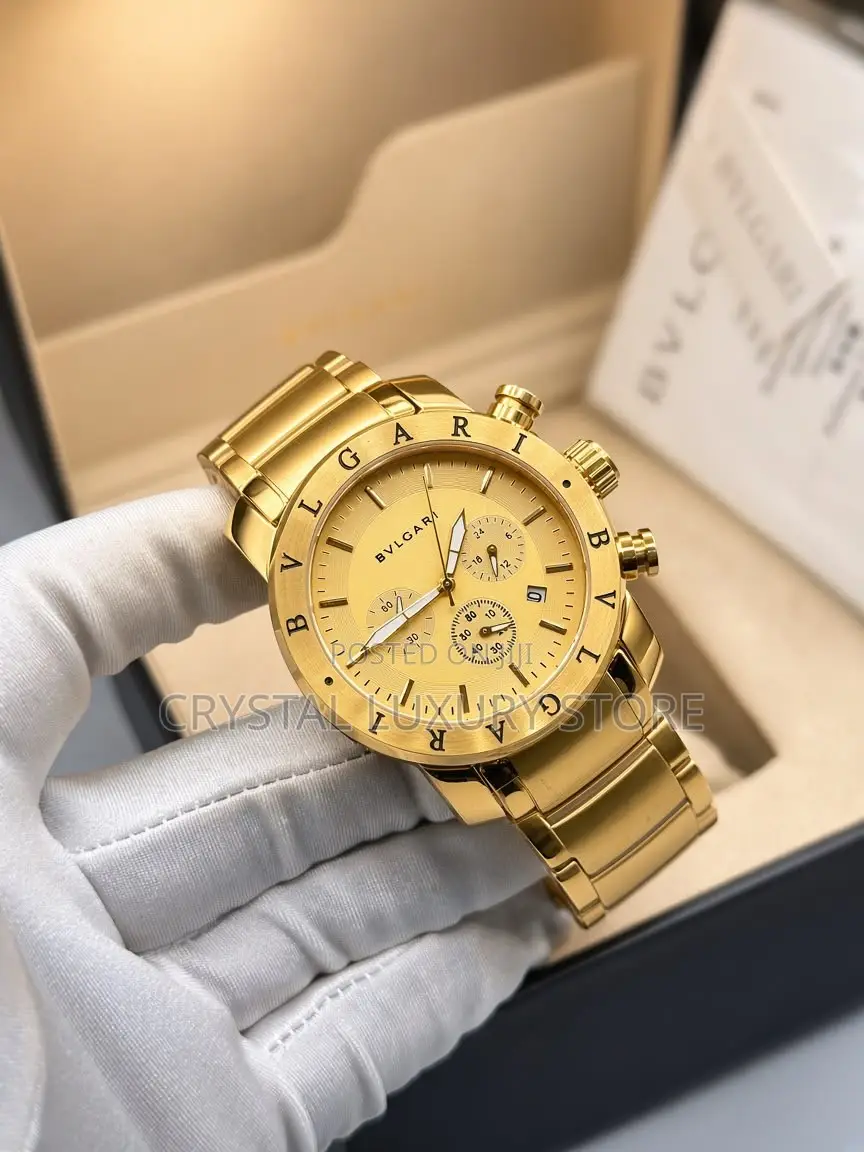 Bvlgari Quality Men Chain Strap Wristwatch