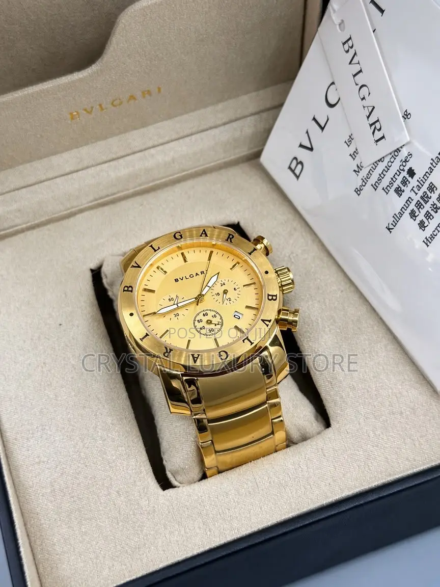 Bvlgari Quality Men Chain Strap Wristwatch