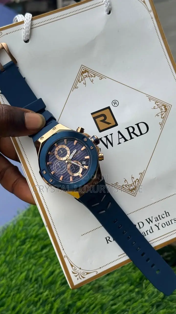 Reward Quality Men Rubber Strap Wristwatch