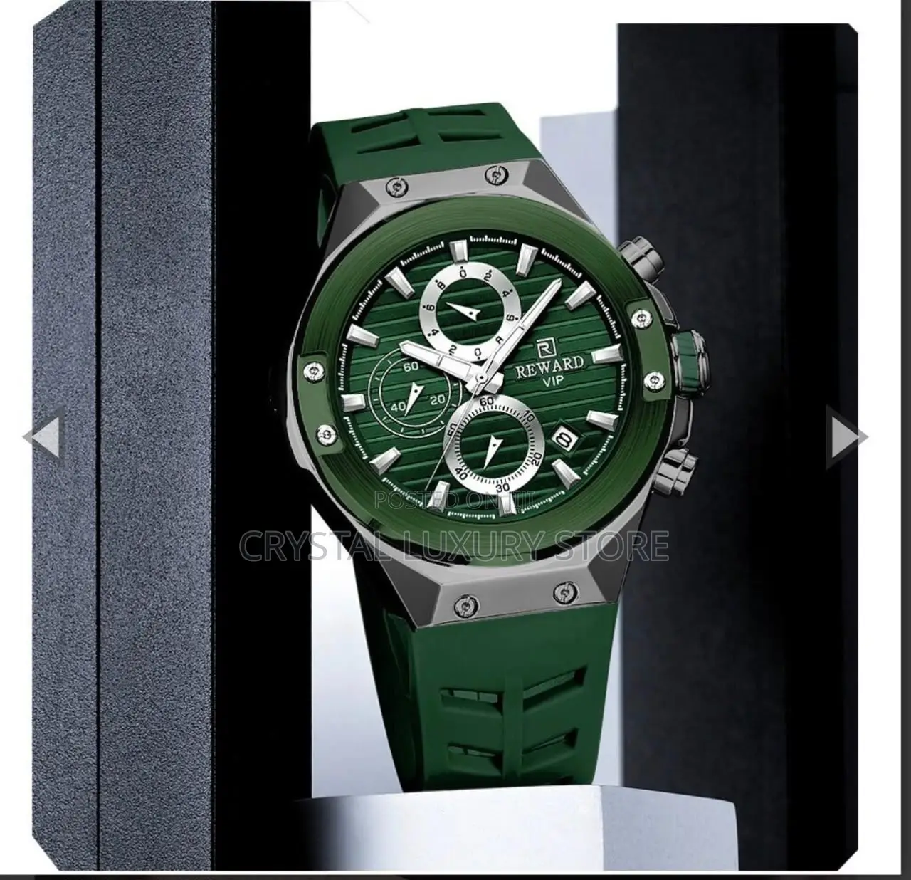 Reward Quality Men Rubber Strap Wristwatch