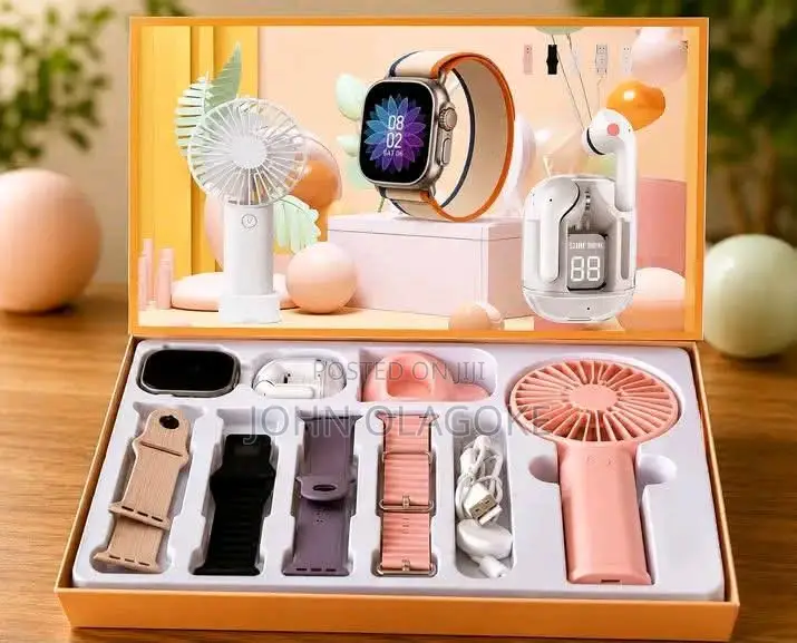 Smart Watch Sx D96 Watch Set With Accessories and Airpods