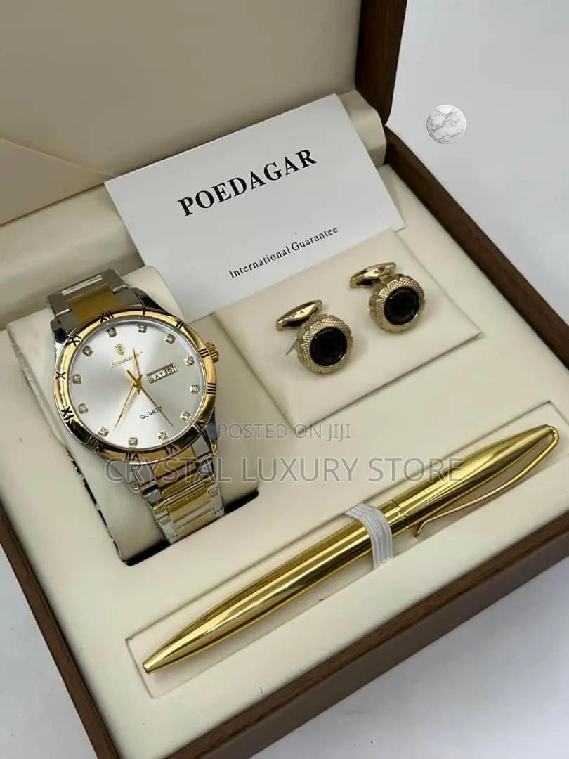 Poedagar Quality Men Chain Strap Wristwatch