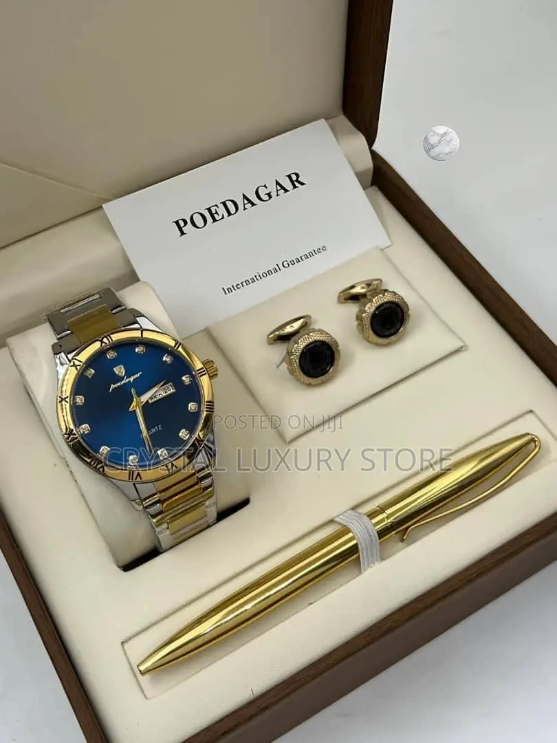 Poedagar Quality Men Chain Strap Wristwatch