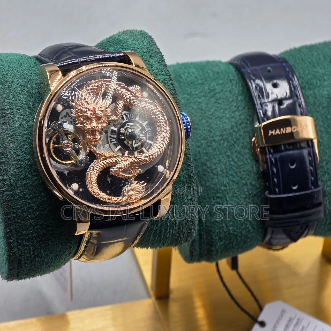 Hanboro Authentic Quality Luxury Men Automatic Engine Wristwatch