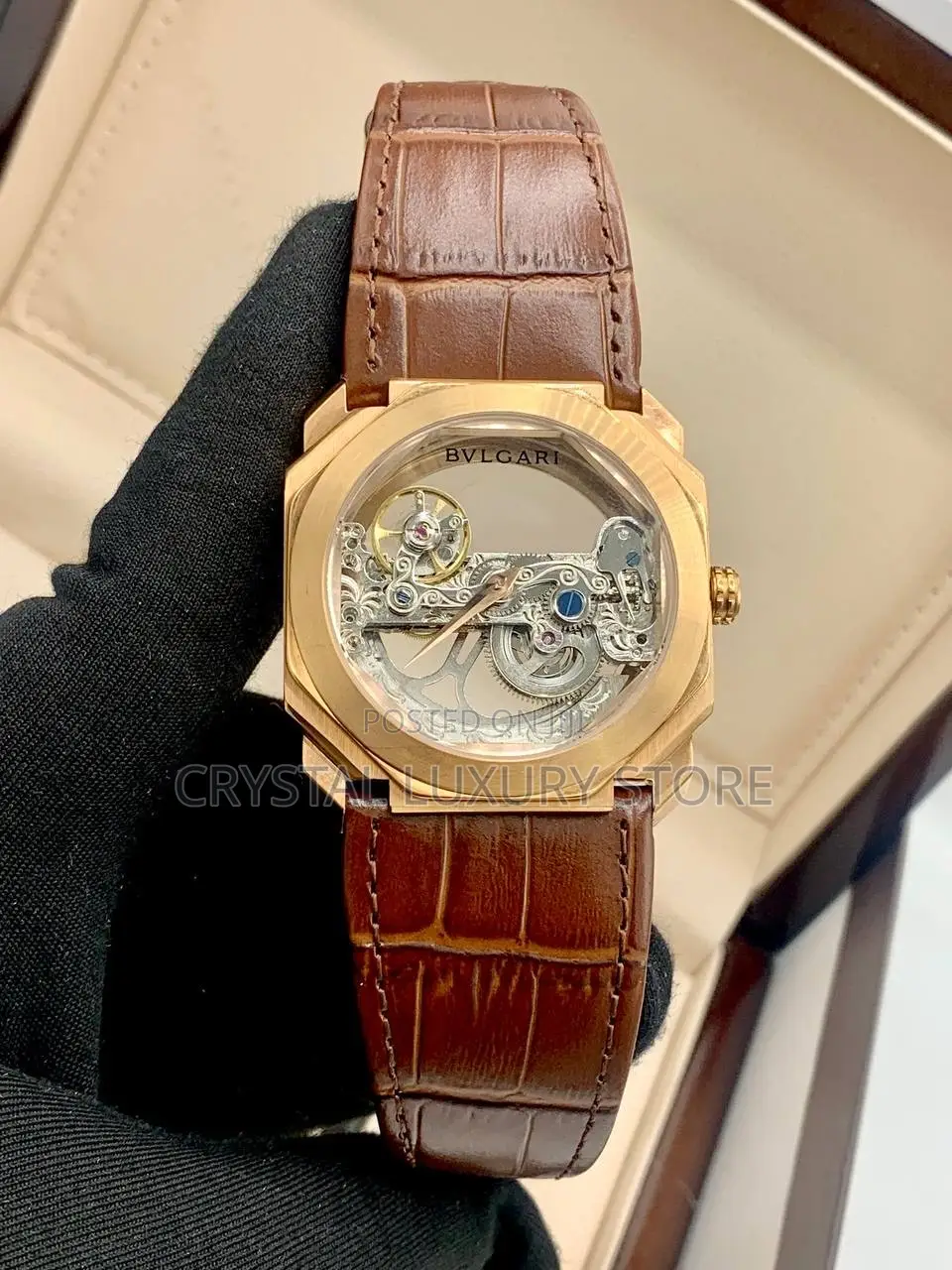 Bvlgari Quality Luxury Men Automatic Engine Wristwatch