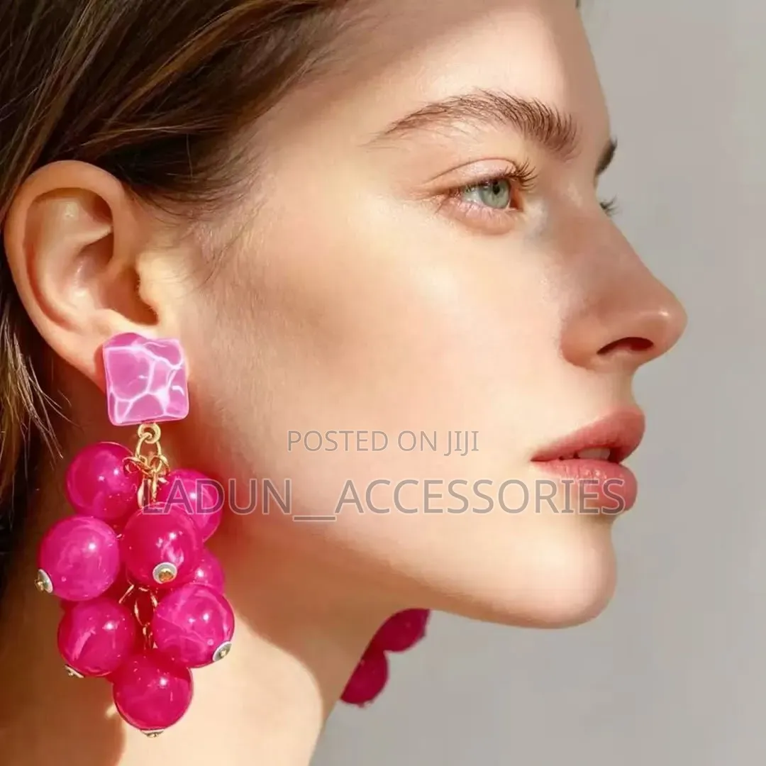Grape Statement Earrings