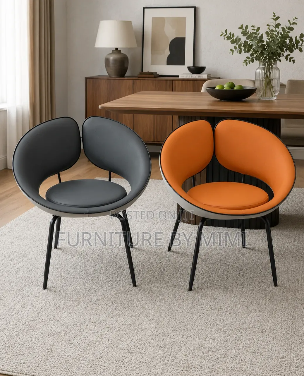 Premium Luxury Modern Accent Chair – Sleek Petal Design ✨