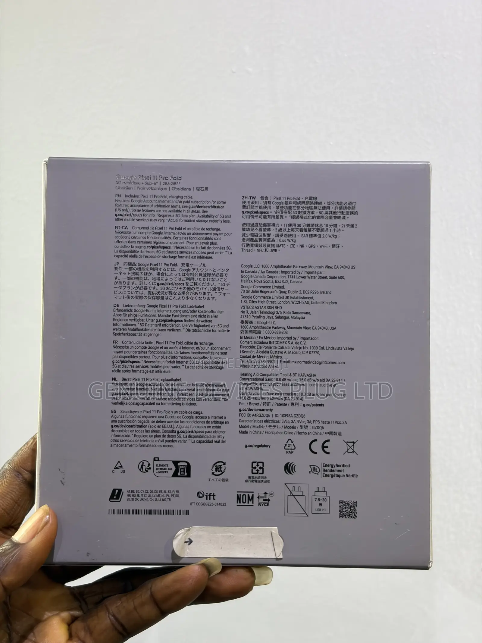 New Google Pixel 11 Pro Fold 256 GB Black