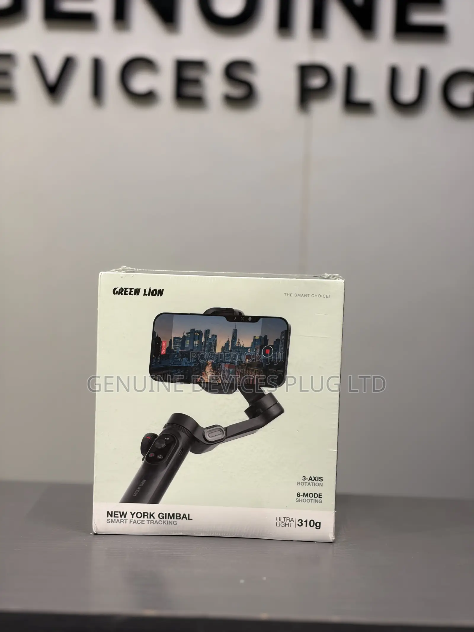 Green Lion Gimbal With 3 Axis Rotation Range Phone Stabilizer