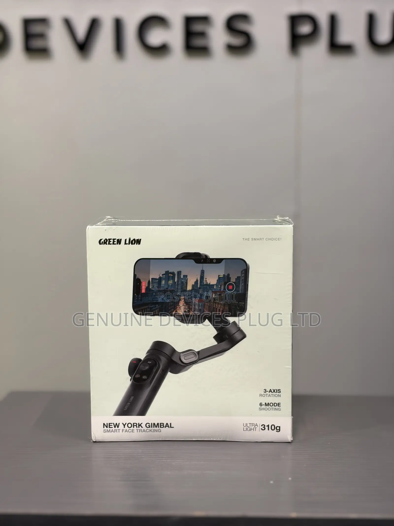 Green Lion Gimbal With 3 Axis Rotation Range Phone Stabilizer