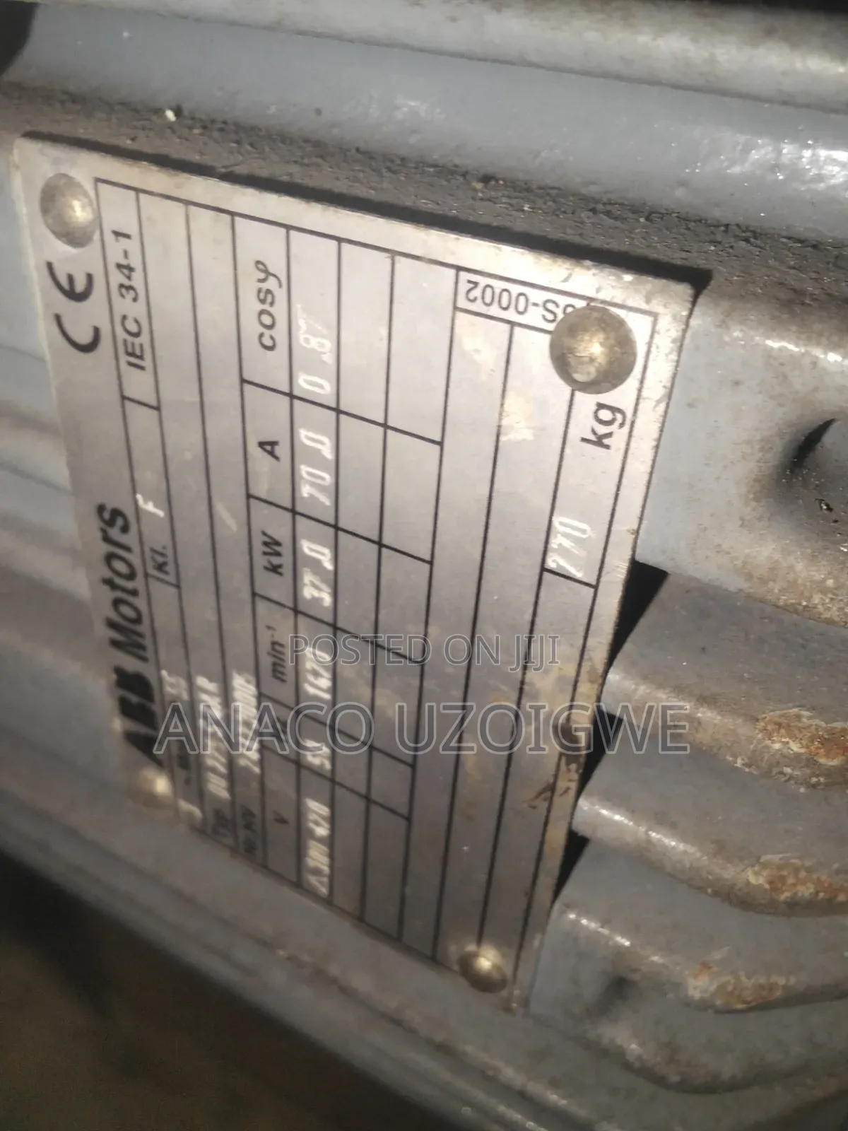 37 kW ABB Gear Motor Speed 1470