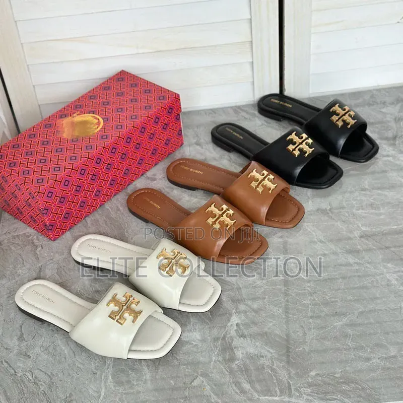 Luxe Tory Burch Padded Slippers Sizes 37-42`boxed Packaging